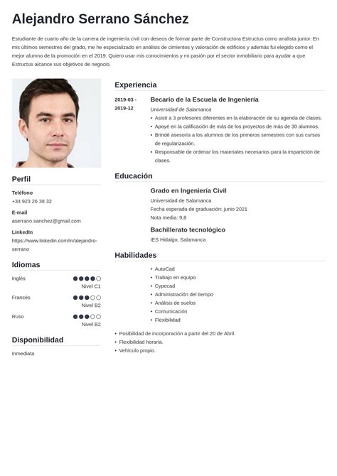 Hacer Un Curriculum Vitae De Estudiante Gu A Ejemplos