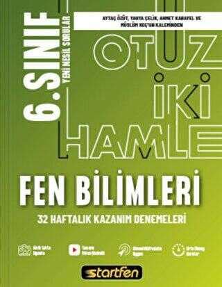 STARTFEN 6 Sınıf Fen Bilimleri 32 Hamle Kazanım Denemeleri