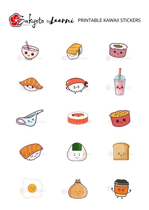 A4 PRINTABLE Kawaii Cute Japanese/Korean Stickers For - Etsy México