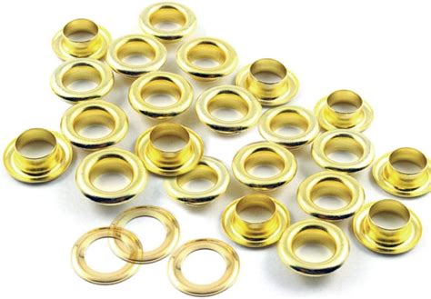 Craftmemore 3 16 5mm Hole Size 100 Sets Gold Metal Grommets