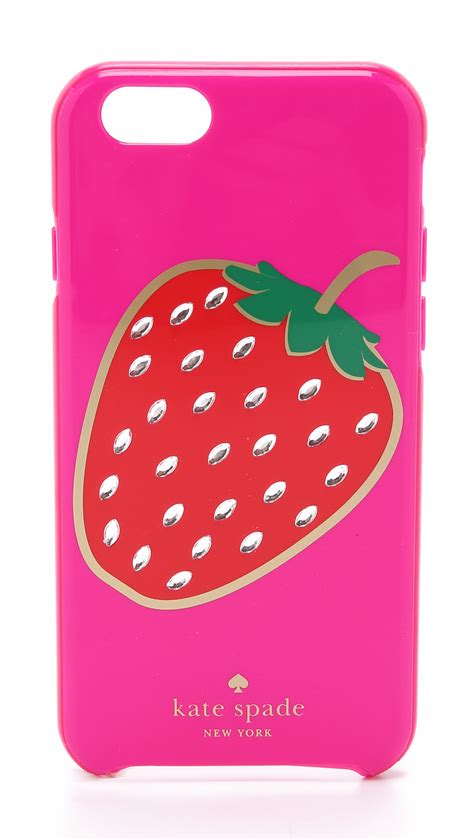 Kate Spade New York Embellished Berry Iphone 6 6s Case Vivid Snapdragon In Pink Lyst