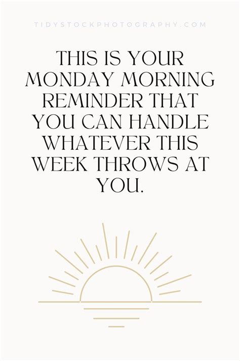 Monday Morning Quotes For Motivation Tidy Stock Photography