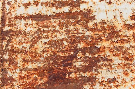 Premium Photo Rusted White Painted Metal Wall Rusty Metal Background