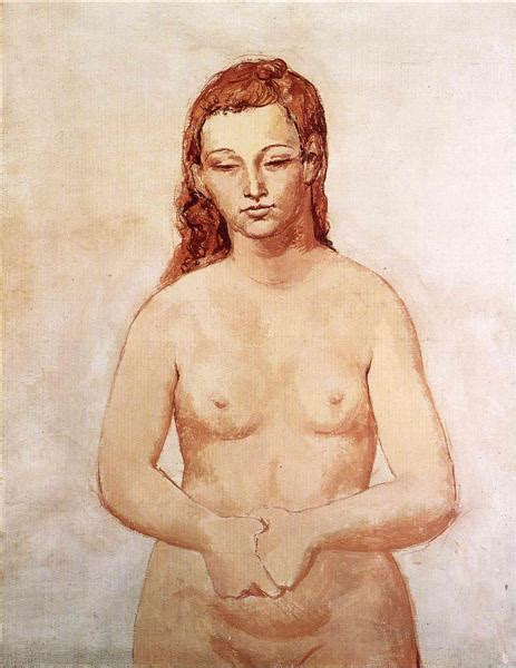 Nude With Her Hands Pressed To Each Other 1906 Pablo Picasso