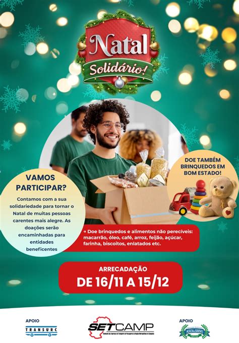 Setcamp Realiza A Campanha Natal Solid Rio Transurc