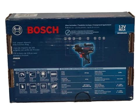 Bosch Ps82n 12v Brushless 38 In Impact Wrench Tool Only New