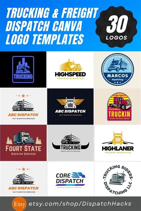 the trucking and freight logo templates are available for all types of ...