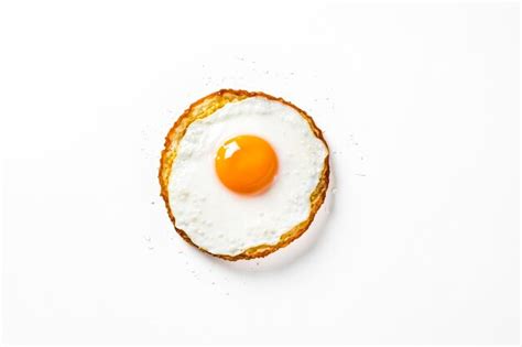 Premium Photo Fried Egg On White Background