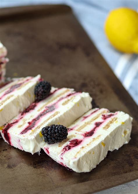 Lemon Blackberry Icebox Cake