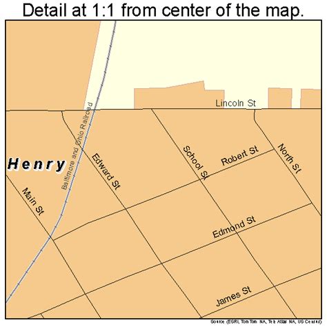 Henry Illinois Street Map 1734163