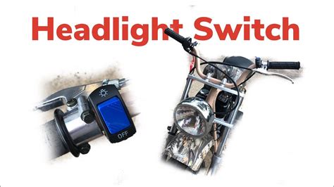 How To Install A Minibike Headlight Switch YouTube