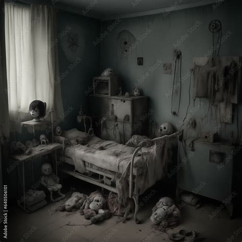 old bed in the bedroom horror creepy hospital dark ghost doll dolls window abandoned house ...