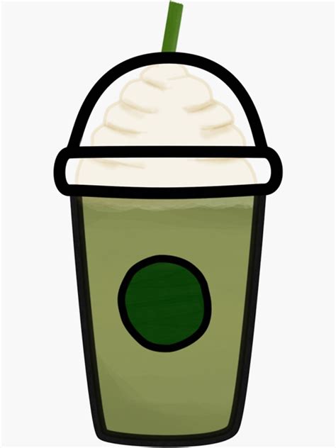 Starbucks Green Tea Frappe Sticker For Sale By Leonardobonucci