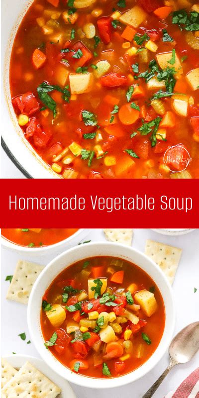 Homemade Vegetable Soup Stovetop A Pinch Of Healthy