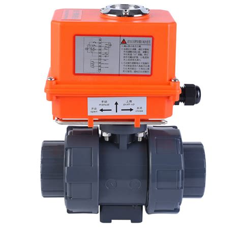 30nm Plastic Electric Actuated Upvc Ball Valve Motor Operated