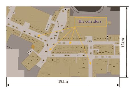 A floor layout example of the large shopping mall | Download Scientific ...