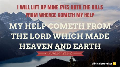 Psalm 121 1 2 Biblical Promises