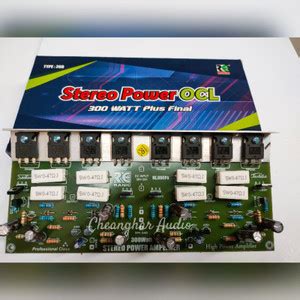 Jual Penawaran Terbatas Kit Power Amplifier Ocl Watt Stereo Kota