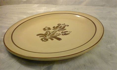 Set Of Pfaltzgraff Dinner Plate Village Tan And Brown Replacement