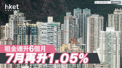 【差估署樓價指數】租金連升6個月 7月再升105 港居家生活｜樓市新聞｜置業指南