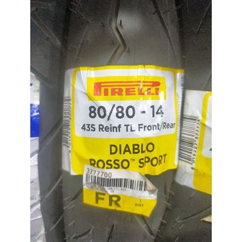 Jual Ban Tubles Pirelli Diablo Rosso Sport 80 80 14 Ban Matic Vario