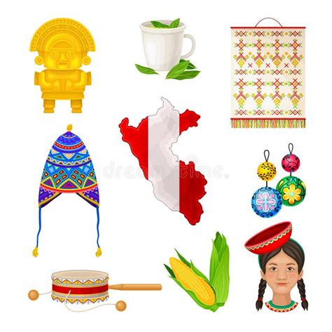 Map Peru Traditional Symbols Stock Illustrations – 7 Map Peru ...