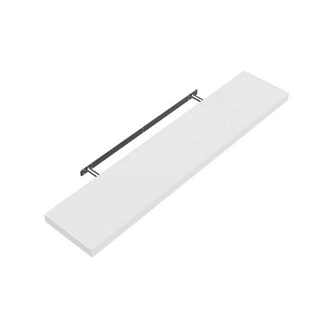 Étagère murale flottante 90 cm en MDF Blanc Tablette à fixer au mur