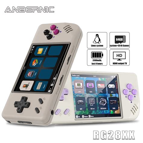 Anbernic Rg Xx Retro Handheld Game Console Inch Ips Screen G K