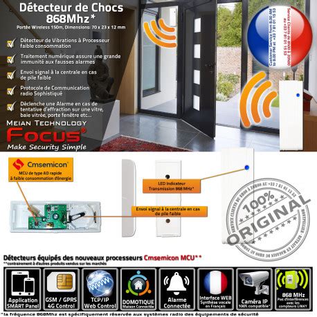 Détecteur Chocs MD 2018R Avertisseur Sonde Détection Vibrations