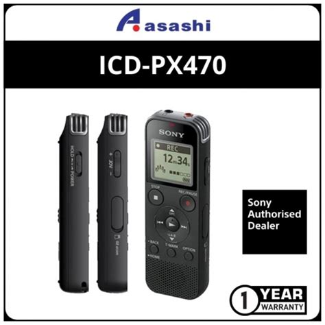 Sony Icd Px Gb Px Series Mp Digital Voice Ic Recorder Icd Px