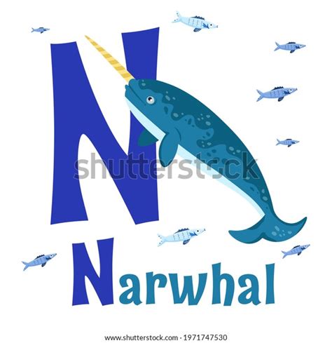 Sea Animals Alphabet Abc Children Letter Stock Vector (Royalty Free ...