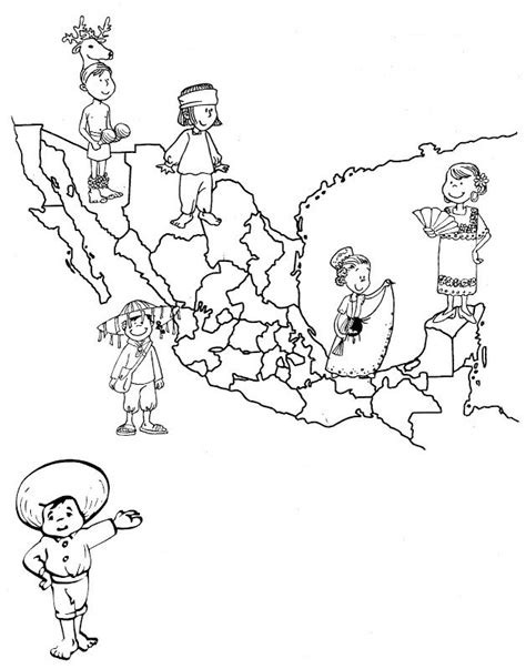 Dibujos De México Para Colorear Descargar E Imprimir Colorear Imágenes