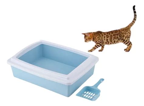 Kit Caixa De Areia Para Gatos E Pazinha Banheiro Media Azul MercadoLivre