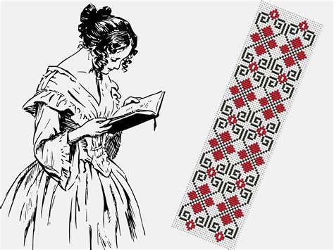 Cross Stitch Bookmark Pdf Pattern Booklover Gift Easy Etsy