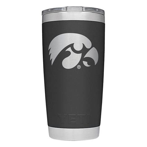 YETI Iowa Hawkeyes 20oz Rambler Tumbler Rambler Tumbler Iowa