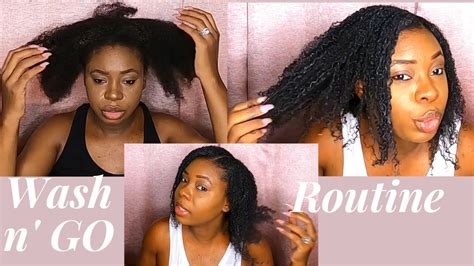 Defined Wash And Go Type 4 Natural Hair Youtube