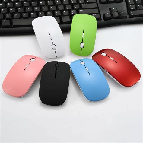 Laptop Only Usb Wireless Mouse 24ghz Candy Color Ultra Thin Usb