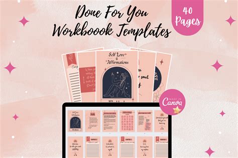 Canva Self Love And Affirmations Workbook Graphic By Bellaroseworkshop