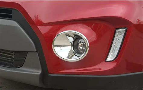 For Suzuki Vitara Abs Chrome Front Fog Lamps Cover Trim