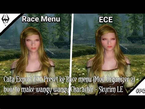 Export Preset Ece Ke Race Menu Skyrim Le How To Make Wangy Wangy