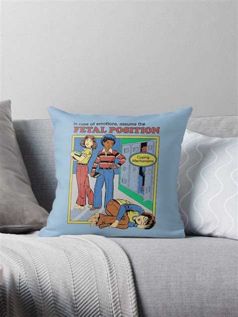 Assume The Fetal Position Throw Pillow For Sale By Steven Rhodes Redbubble