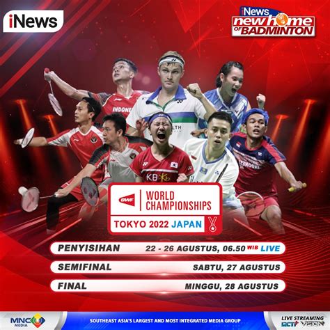 Jadwal Siaran Langsung Bwf World Championship Besok Live Di Inews