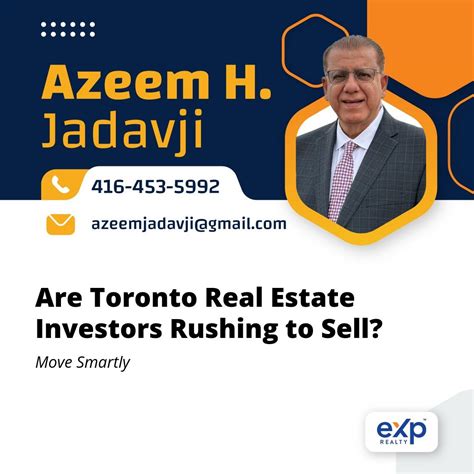 Are Toronto Real Estate Investors Rushing to Sell? | Azeem Jadavji