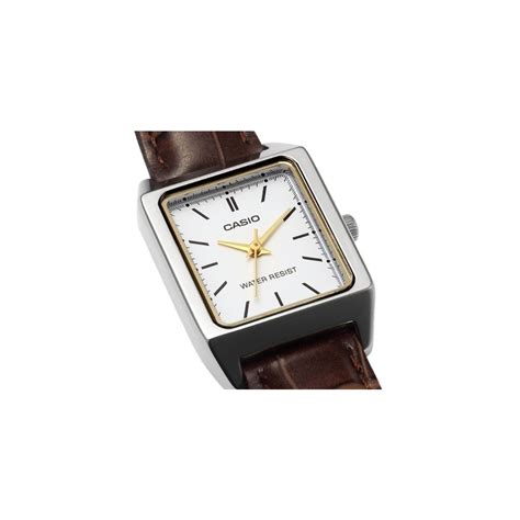 Casio Standard Analog Leather Strap White Dial Quartz Ltp V L E