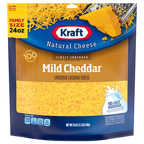 Kraft Mild Cheddar Fine Shredded Cheese Priceless Foods