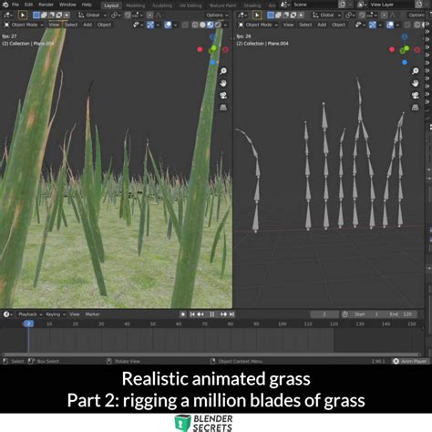 How To Create Animated Realistic Grass Part 1 — Blender Secrets