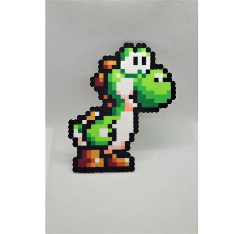 Yoshi, Perler Beads, Mario, Bead Sprite, Pixel Art, Perler Bead Art ...