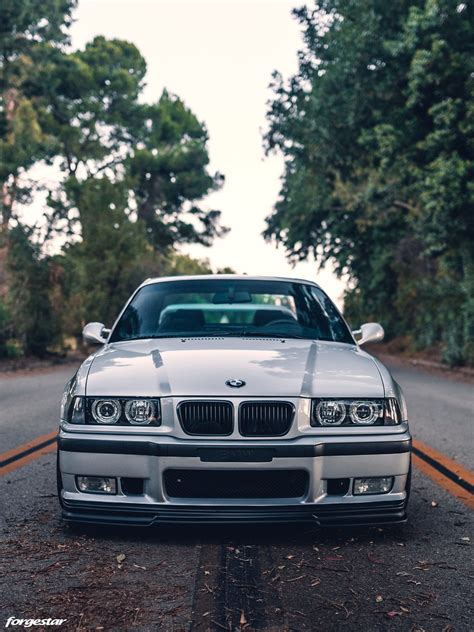 Artic Silver Bmw E36 M3 With Forgestar M14 Modular Forged Wheels Bmw