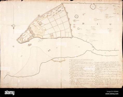 map  diu stock photo alamy