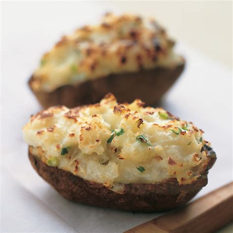 Twice Baked Potatoes With Green Onions